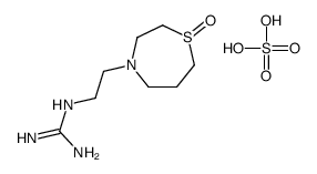 2-[2-(1-oxo-1,4-thiazepan-4-yl)ethyl]guanidine,sulfuric acid结构式