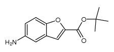 tert-butyl 5-amino-1-benzofuran-2-carboxylate结构式