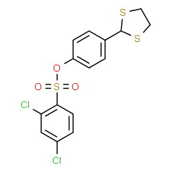 4-(1,3-Dithiolan-2-yl)phenyl 2,4-dichlorobenzenesulfonate structure