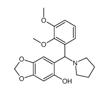 6-[(2,3-dimethoxyphenyl)-pyrrolidin-1-ylmethyl]-1,3-benzodioxol-5-ol Structure