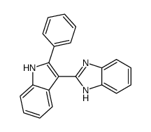 2-(2-phenyl-1H-indol-3-yl)-1H-benzimidazole结构式