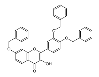 7-(Benzyloxy)-2-[3,4-bis(benzyloxy)phenyl]-3-hydroxy-4H-chromen-4 -one Structure