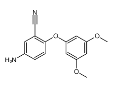5-amino-2-(3,5-dimethoxyphenoxy)benzonitrile结构式