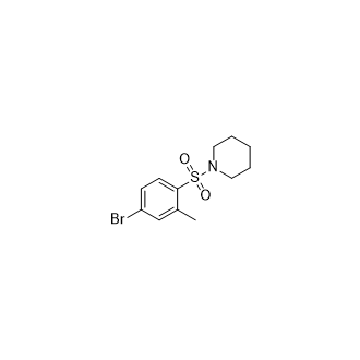 1-((4-Bromo-2-methylphenyl)sulfonyl)piperidine structure