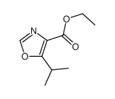 ethyl 5-propan-2-yl-1,3-oxazole-4-carboxylate结构式