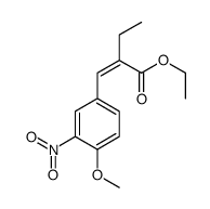 ethyl 2-[(4-methoxy-3-nitrophenyl)methylidene]butanoate结构式