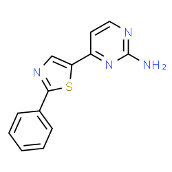 4-(2-Phenyl-1,3-thiazol-5-yl)-2-pyrimidinamine结构式