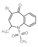 5H-1-Benzazepin-5-one, 4-bromo-1, 2-dihydro-2-methyl-1-(methyulsulfonyl)-结构式