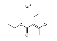 ethyl 2-ethylacetoacetate, sodium salt Structure