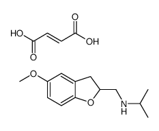 (Z)-4-hydroxy-4-oxobut-2-enoate,(5-methoxy-2,3-dihydro-1-benzofuran-2-yl)methyl-propan-2-ylazanium Structure