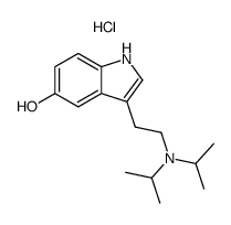 3-(2-diisopropylamino-ethyl)-indol-5-ol, hydrochloride结构式