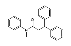 3,3-diphenyl-propionic acid-(N-methyl-anilide)结构式