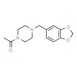 N-Acetyl-4-piperonylpiperazine Structure
