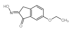 (9ci)-6-乙氧基-1H-茚-1,2(3h)-二酮-2-肟结构式