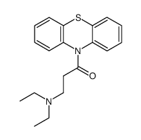 10-[3-(N,N-Diethylamino)propionyl]-10H-phenothiazine结构式