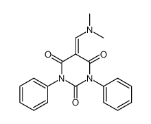 5-(dimethylaminomethylidene)-1,3-diphenyl-1,3-diazinane-2,4,6-trione Structure