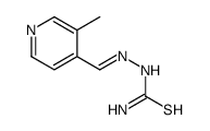 2-((3-METHYLPYRIDIN-4-YL)METHYLENE)HYDRAZINECARBOTHIOAMIDE结构式