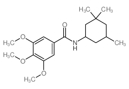 Benzamide,3,4,5-trimethoxy-N-(3,3,5-trimethylcyclohexyl)-结构式