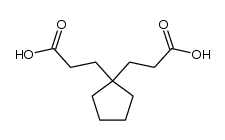 3,3'-(cyclopentane-1,1-diyl)dipropanoic acid Structure