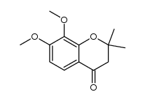 7,8-dimethoxy-2,2-dimethyl-chroman-4-one Structure
