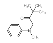 3,3-dimethyl-1-(methyl-phenyl-amino)butan-2-one structure