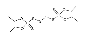 μ-tetrasulfido-1,2-dithio-diphosphoric acid tetra-O-ethyl ester结构式