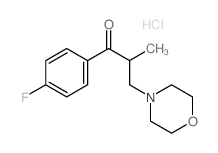 1-Propanone,1-(4-fluorophenyl)-2-methyl-3-(4-morpholinyl)-, hydrochloride (1:1) structure
