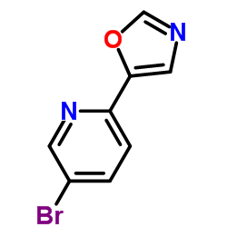 5-Bromo-2-(1,3-oxazol-5-yl)pyridine Structure
