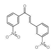 1,3-bis(3-nitrophenyl)prop-2-en-1-one structure