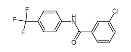 3-Chloro-N-[4-(trifluoromethyl)phenyl]benzamide结构式