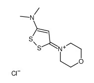 dimethyl-(5-morpholin-4-yldithiol-3-ylidene)azanium,chloride Structure