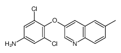 3,5-Dichloro-4-(6-methyl-quinolin-3-yloxy)-phenylamine结构式