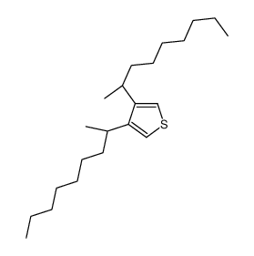 3,4-bis[(2S)-nonan-2-yl]thiophene结构式