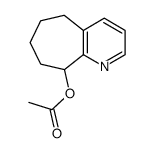 9-acetoxy-6,7,8,9-tetrahydro-5H-cyclohepta[b]pyridine结构式