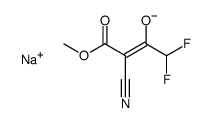 sodium,(Z)-3-cyano-1,1-difluoro-4-methoxy-4-oxobut-2-en-2-olate Structure
