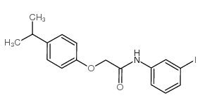 N-(3-iodophenyl)-2-(4-propan-2-ylphenoxy)acetamide structure