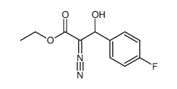 ethyl-3-hydroxy-2-diazo-3-(4-fluorophenyl)-propanoate结构式