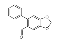 6-phenylbenzo[d][1,3]dioxole-5-carbaldehyde结构式