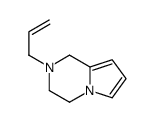 (9CI)-1,2,3,4-四氢-2-(2-丙烯基)-吡咯并[1,2-a]吡嗪结构式