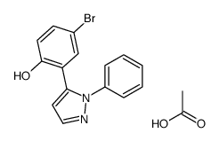 5-(5-溴-2-羟基苯基)-1-苯基吡唑乙酸酯结构式