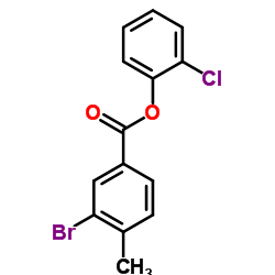 2-Chlorophenyl 3-bromo-4-methylbenzoate Structure