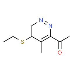 Ethanone, 1-[5-(ethylthio)-5,6-dihydro-4-methyl-3-pyridazinyl]- (9CI)结构式