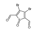3,4-dibromothiophene-2,5-dicarbaldehyde 1-oxide Structure