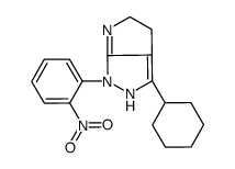 3-cyclohexyl-1-(2-nitrophenyl)-4,5-dihydro-2H-pyrrolo[2,3-c]pyrazole Structure