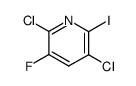 2,5-dichloro-3-fluoro-6-iodopyridine结构式
