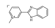 2-(1-methylpyridin-1-ium-3-yl)-1H-benzimidazole,iodide结构式