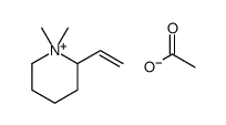 2-ethenyl-1,1-dimethylpiperidin-1-ium,acetate结构式