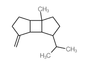 Cyclobuta[1,2:3,4]dicyclopentene,decahydro-3a-methyl-6-methylene-1-(1-methylethyl)-, (1S,3aS,3bR,6aS,6bR)- structure