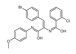 N-[1-(4-bromophenyl)-3-(4-methoxyanilino)-3-oxoprop-1-en-2-yl]-2-chlorobenzamide Structure