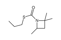 S-propyl 2,2,4-trimethylazetidine-1-carbothioate结构式